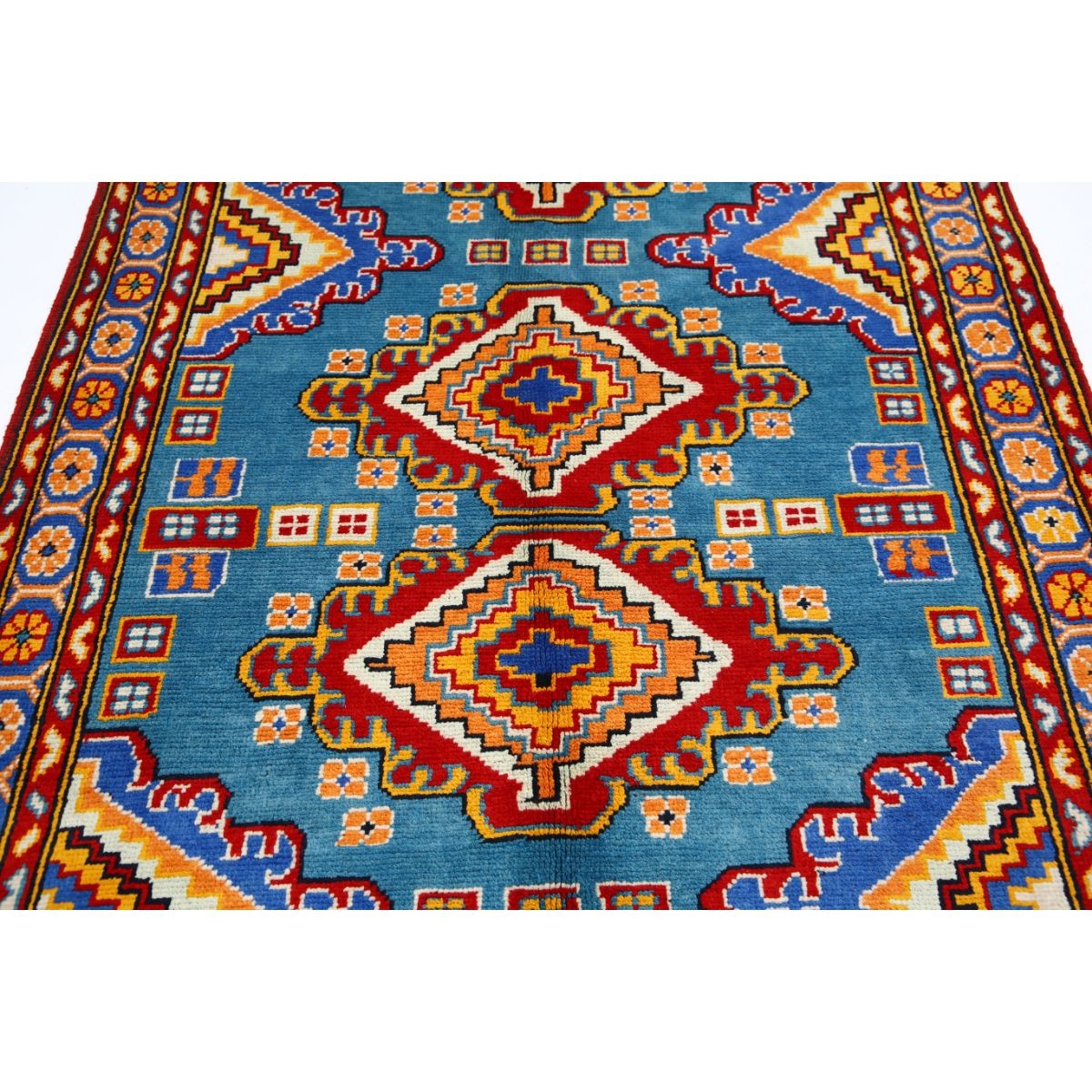 Revival 5x7 Handmade Double Knotted Washable Wool Rug - Colorful