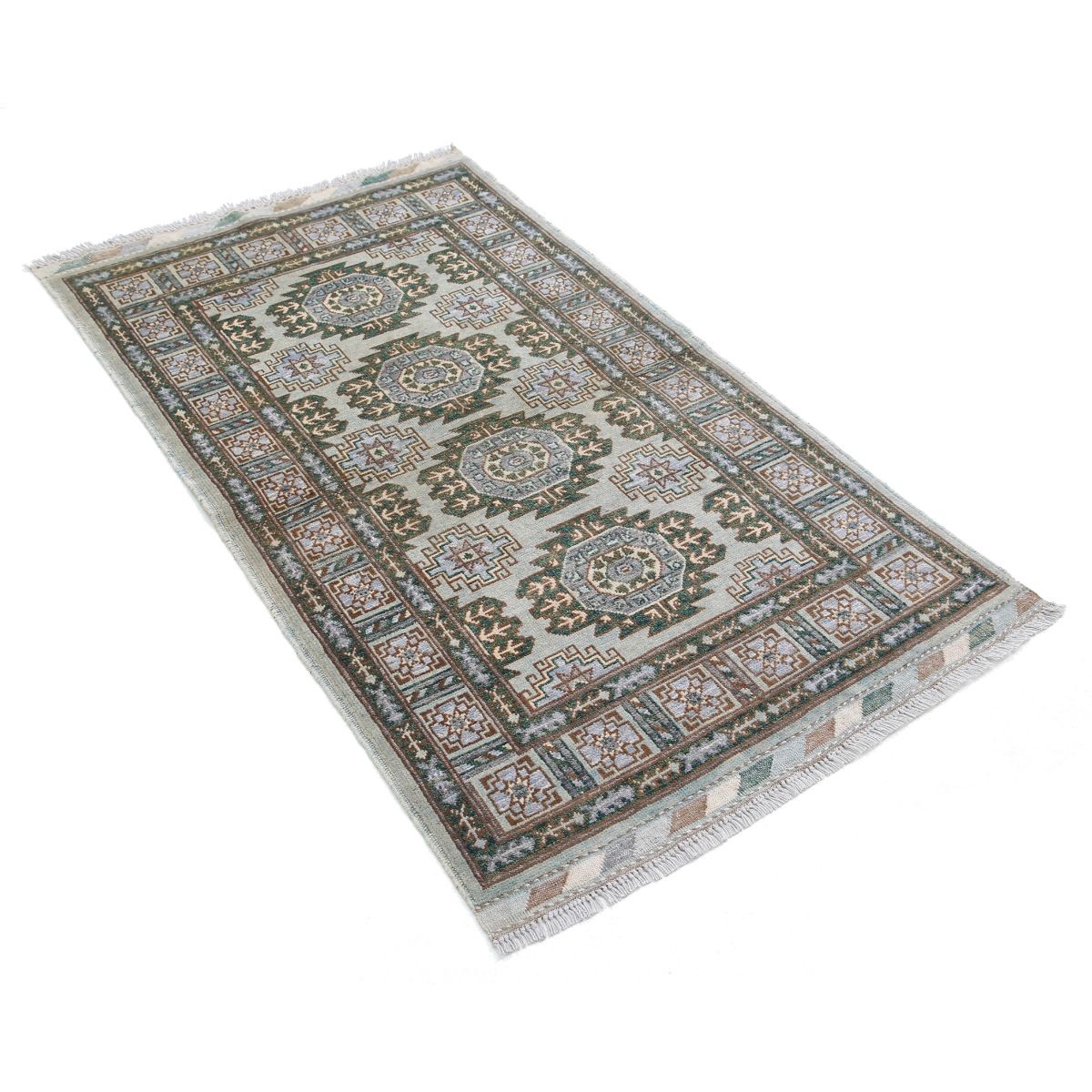 Revival 3x5 Handmade Double Knotted Washable Wool Rug - Colorful