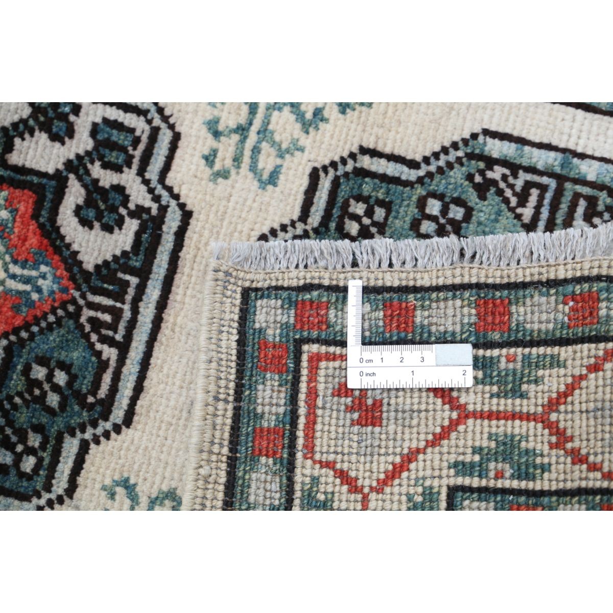 Revival 2x3 Handmade Double Knotted Washable Wool Rug - Colorful