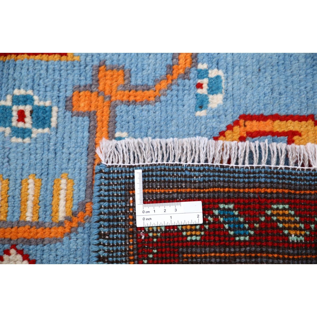 Revival 6x8 Handmade Double Knotted Washable Wool Rug - Colorful