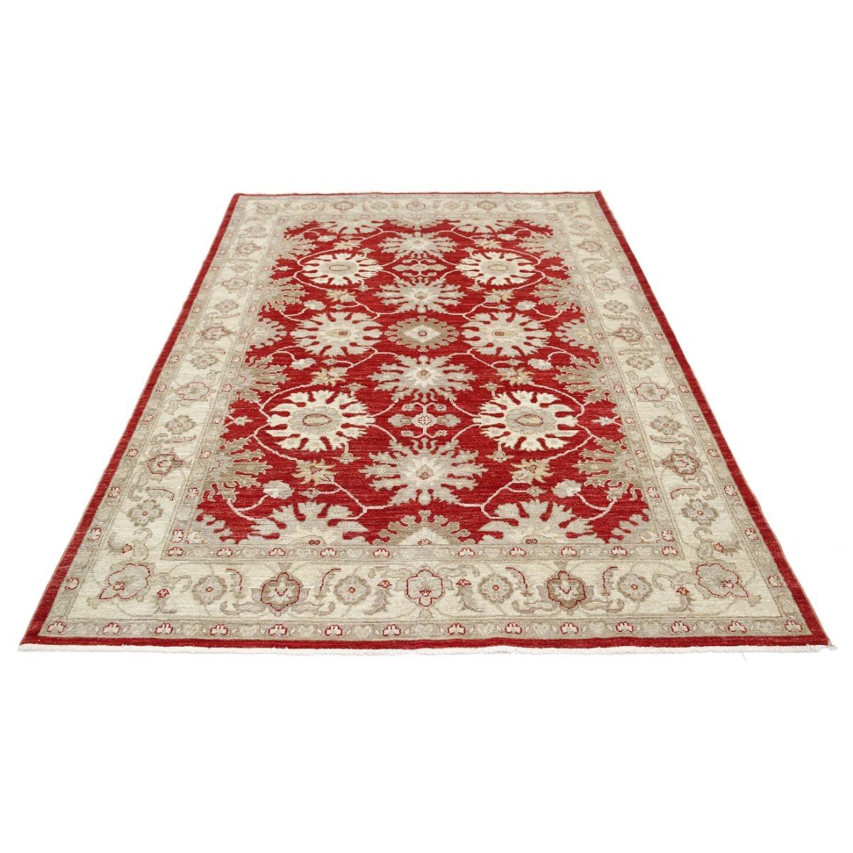 Ziegler 6x8 Handmade Double Knotted Washable Wool Rug - Colorful