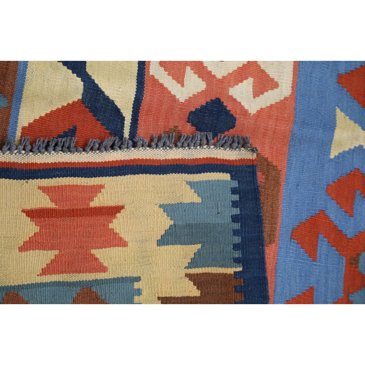 Kafkaas 5x7 Hand Woven Washable Wool Rug - Colorful