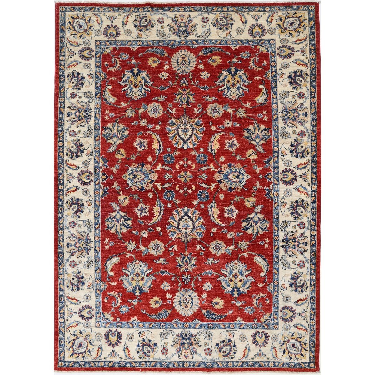 Ziegler 6x8 Handmade Double Knotted Washable Wool Rug - Colorful