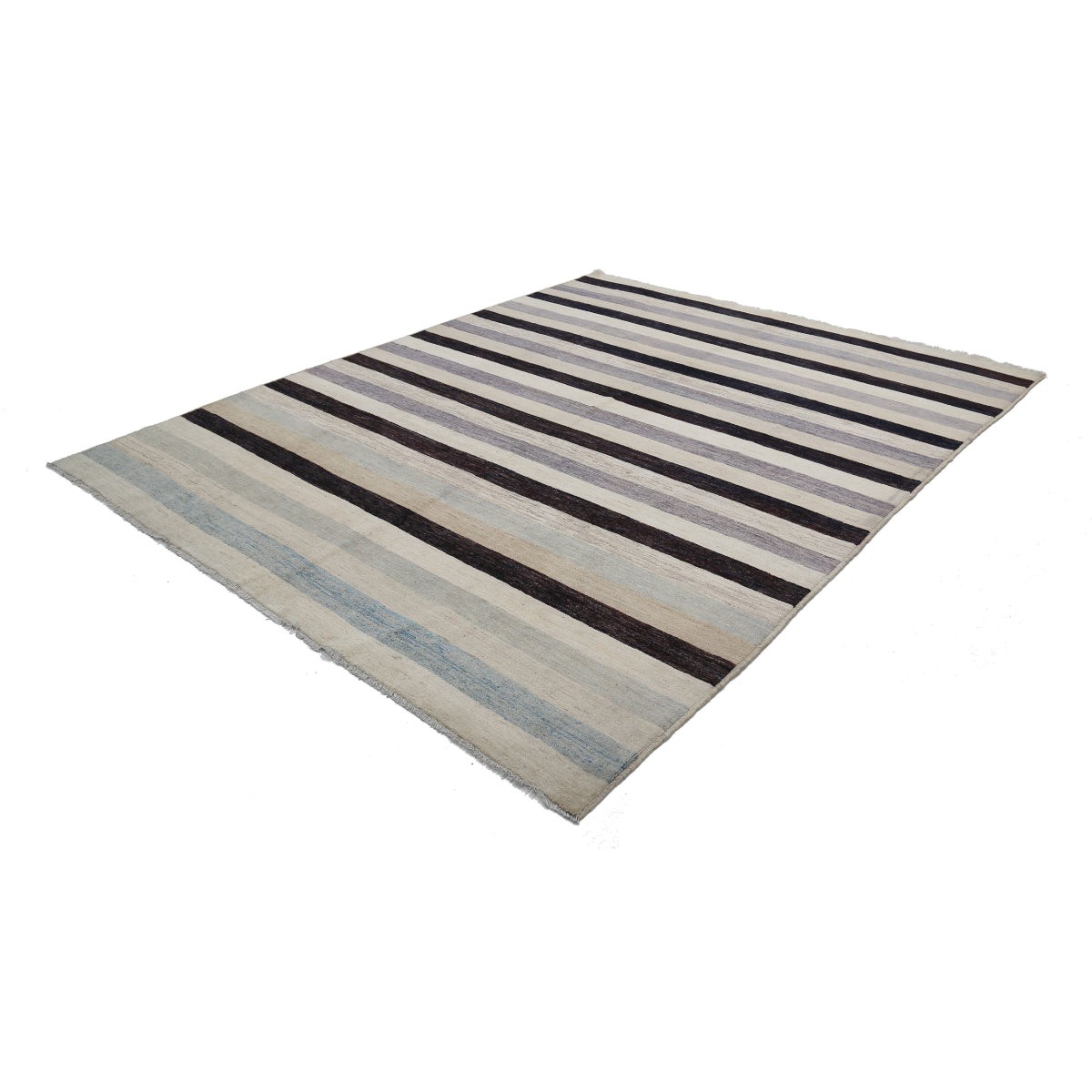 Modcar 8x10 Handmade Double Knotted Washable Wool Rug - Colorful