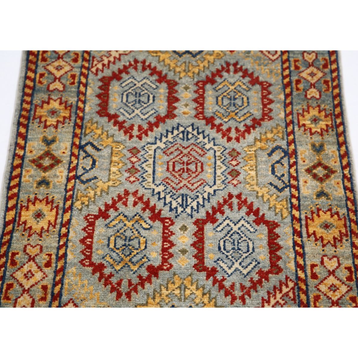 Revival 2x3 Handmade Double Knotted Washable Wool Rug - Colorful