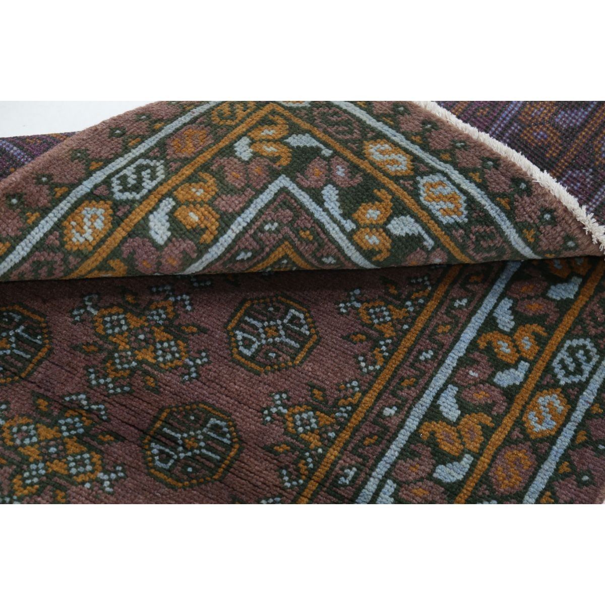 Revival 3x4 Handmade Double Knotted Washable Wool Rug - Colorful