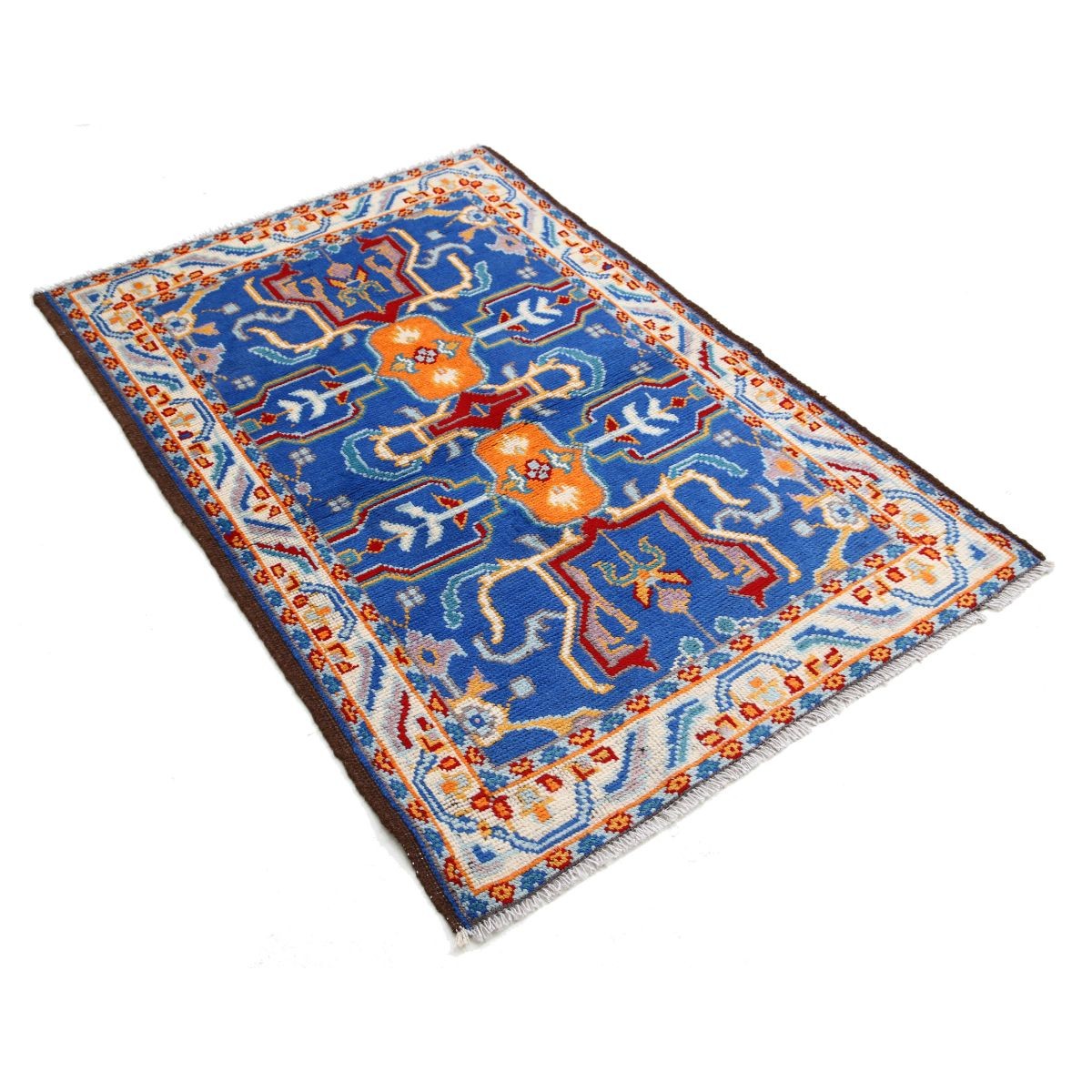 Revival 3x5 Handmade Double Knotted Washable Wool Rug - Colorful