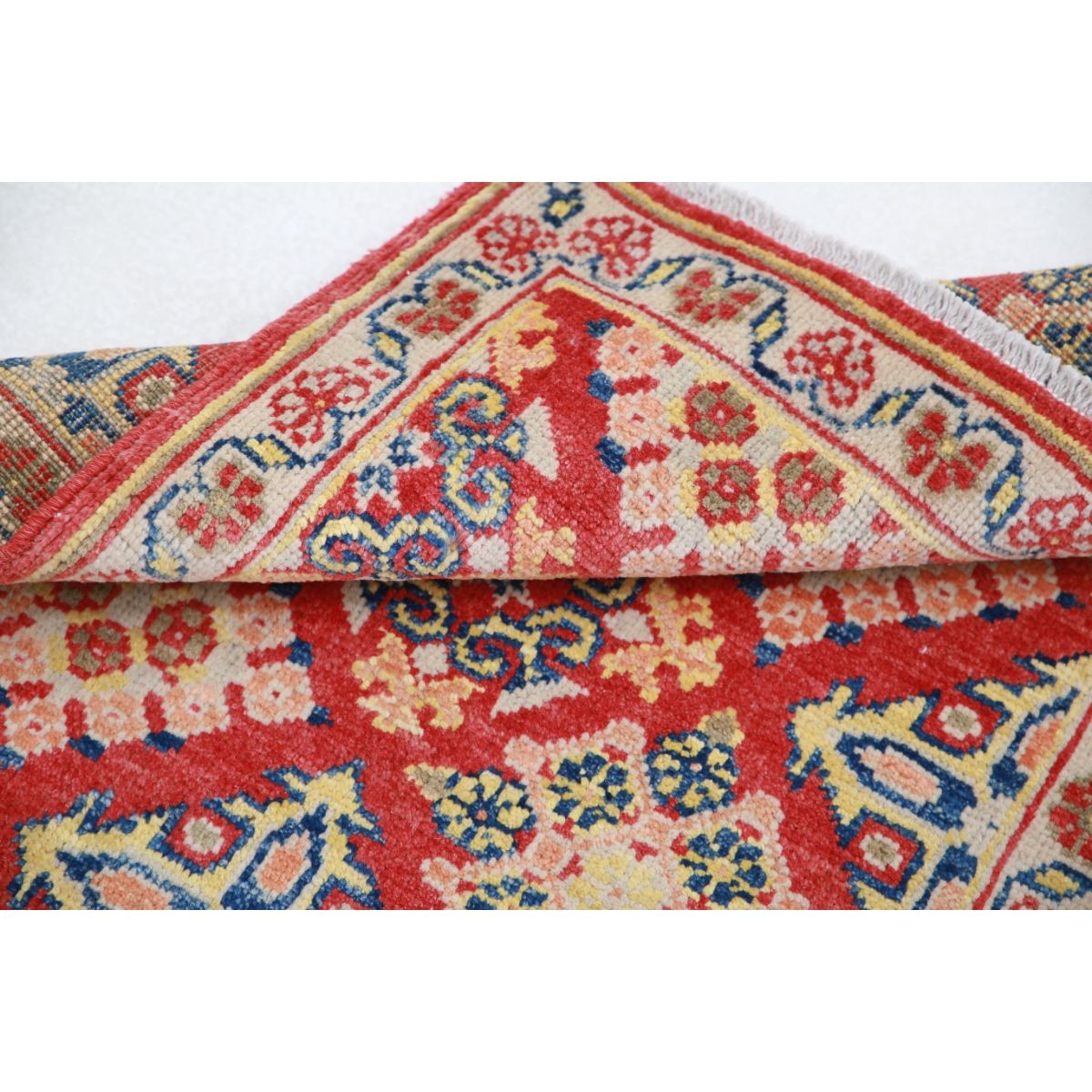 Revival 2x3 Handmade Double Knotted Washable Wool Rug - Colorful