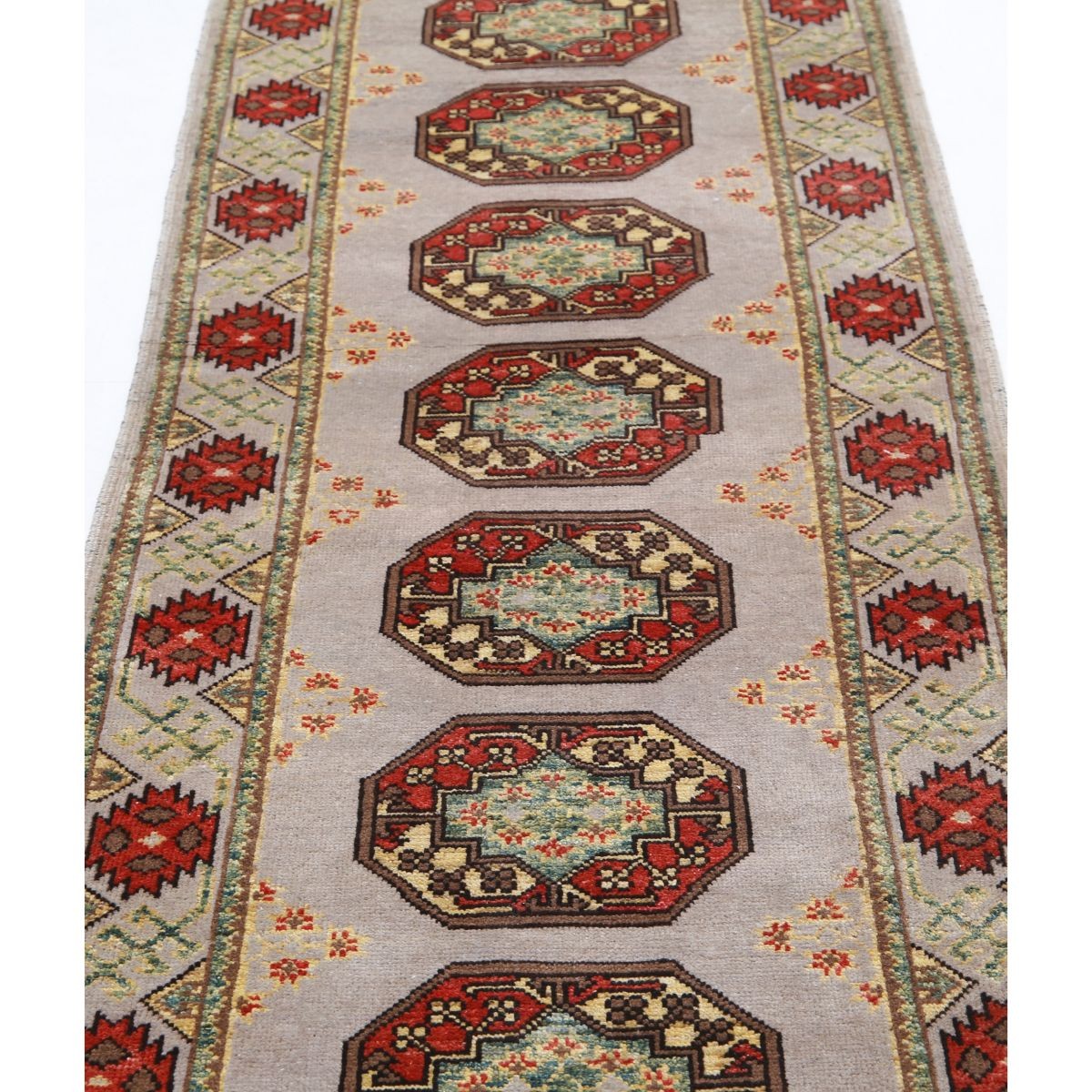 Revival 3x9 Handmade Double Knotted Washable Wool Runner - Colorful