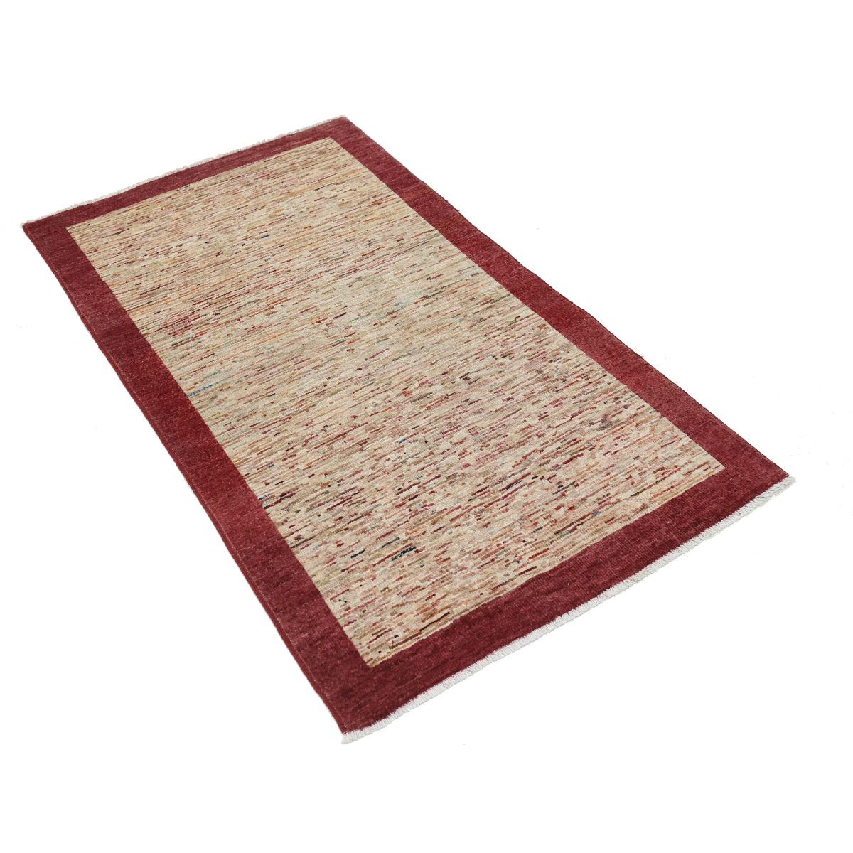 Modcar 3x5 Handmade Double Knotted Washable Wool Rug - Colorful