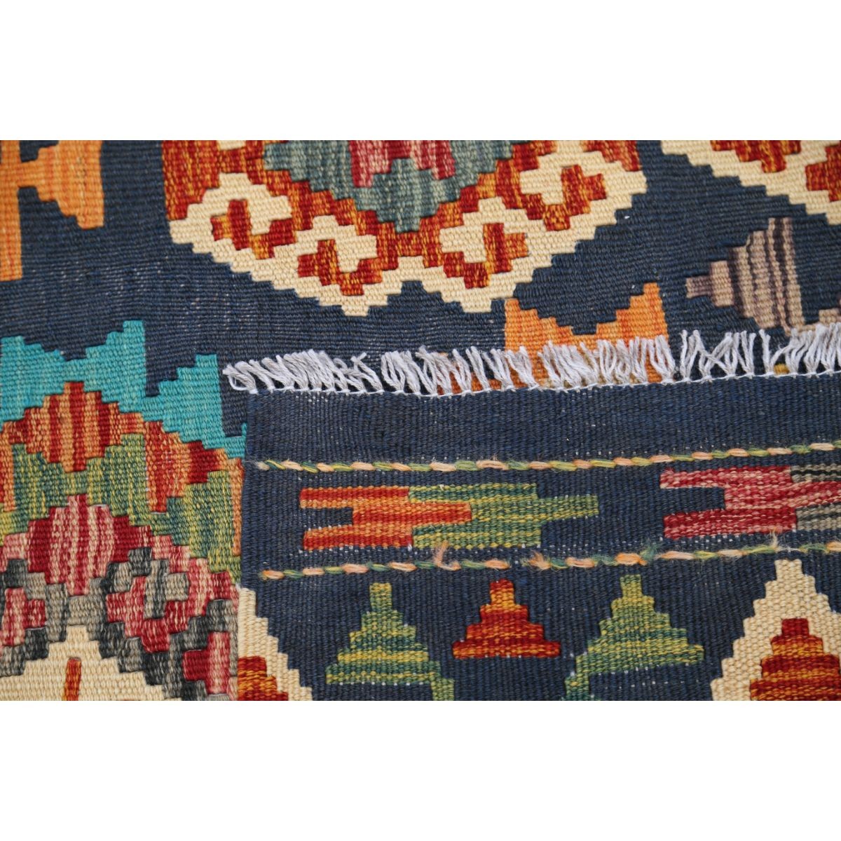 Maimana 5x7 Hand Woven Washable Wool Rug - Colorful