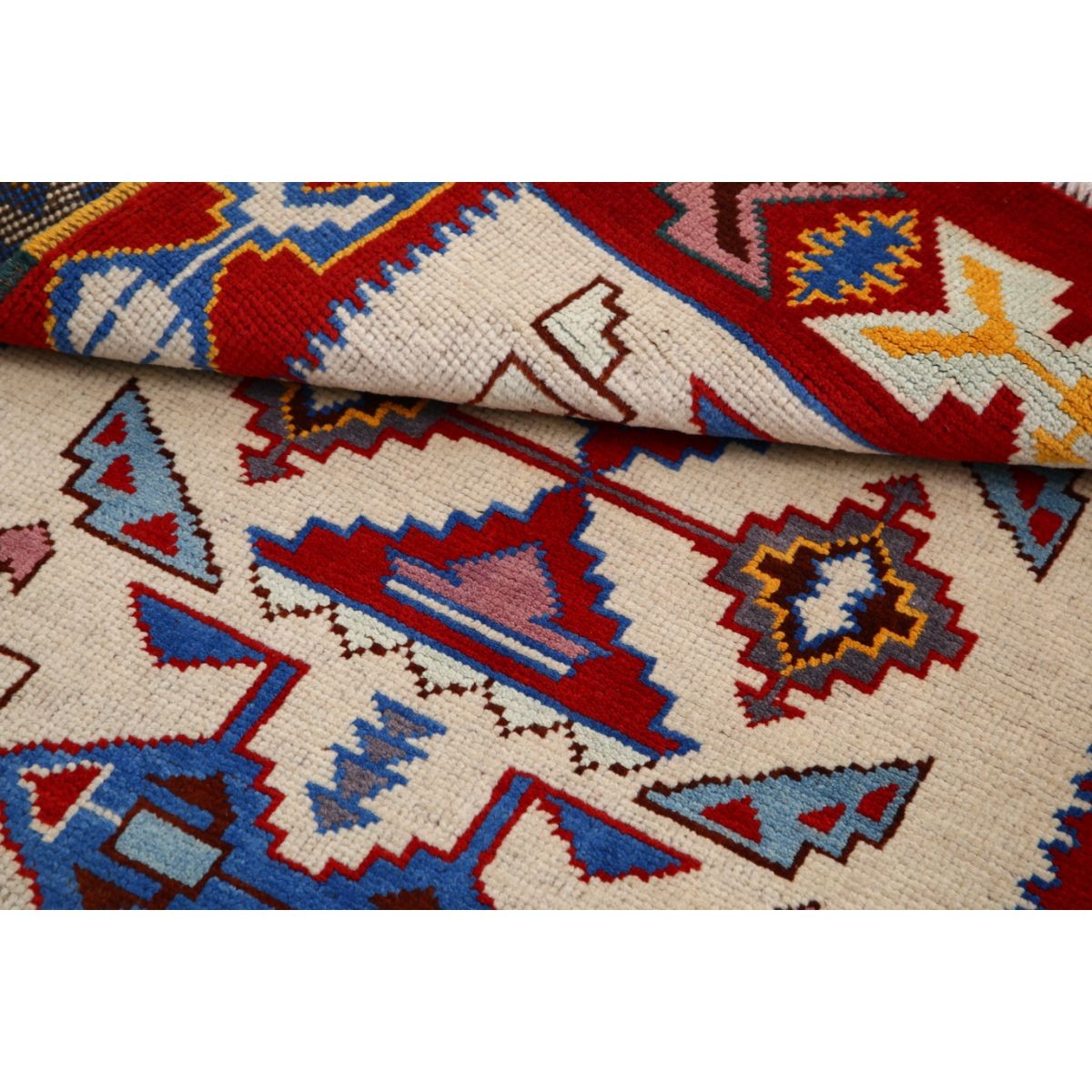 Revival 3x5 Handmade Double Knotted Washable Wool Rug - Colorful
