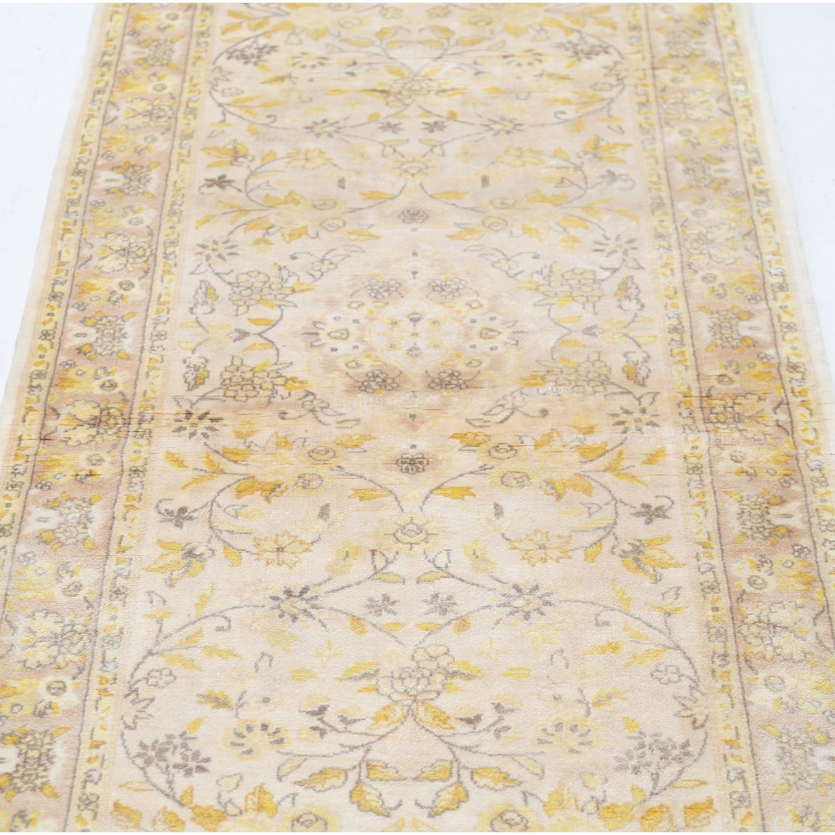 Legacy 3x14 Handmade Double Knotted Washable Art Silk Runner - Soft Hues
