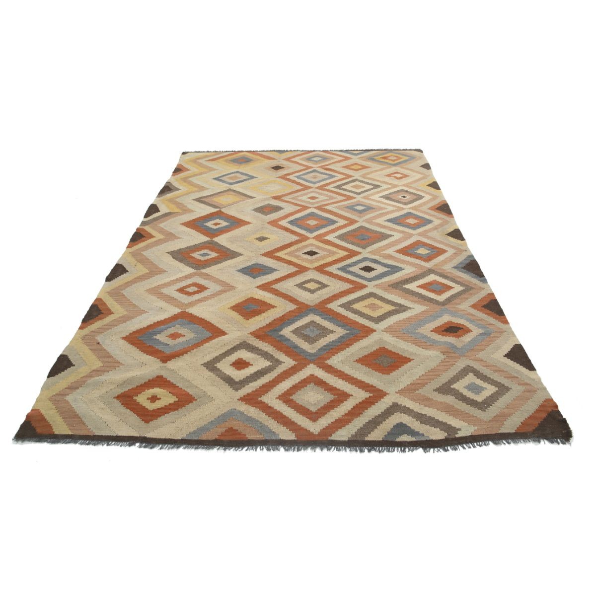 Maimana 7x10 Hand Woven Washable Wool Rug - Colorful