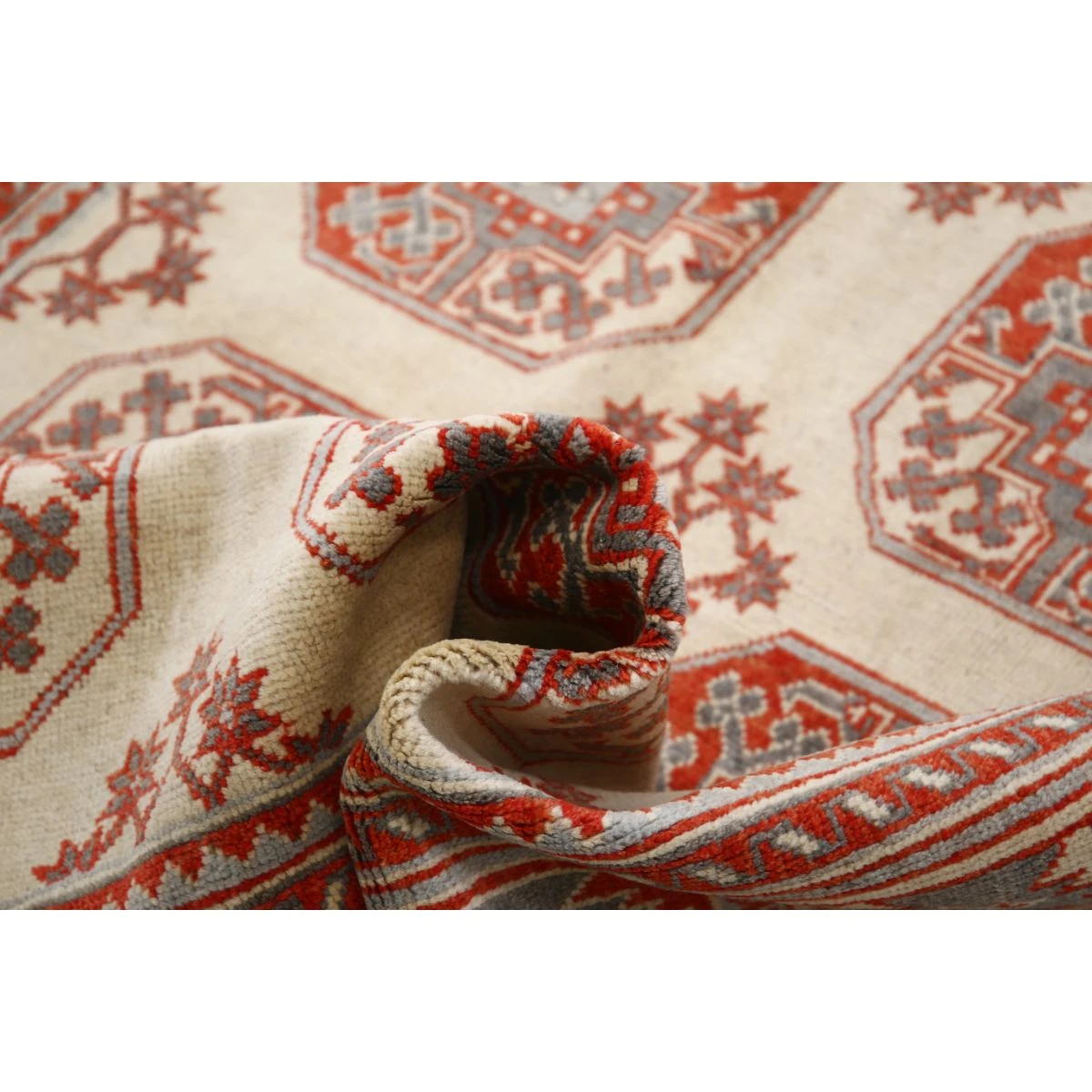 Revival 5x7 Handmade Double Knotted Washable Wool Rug - Colorful