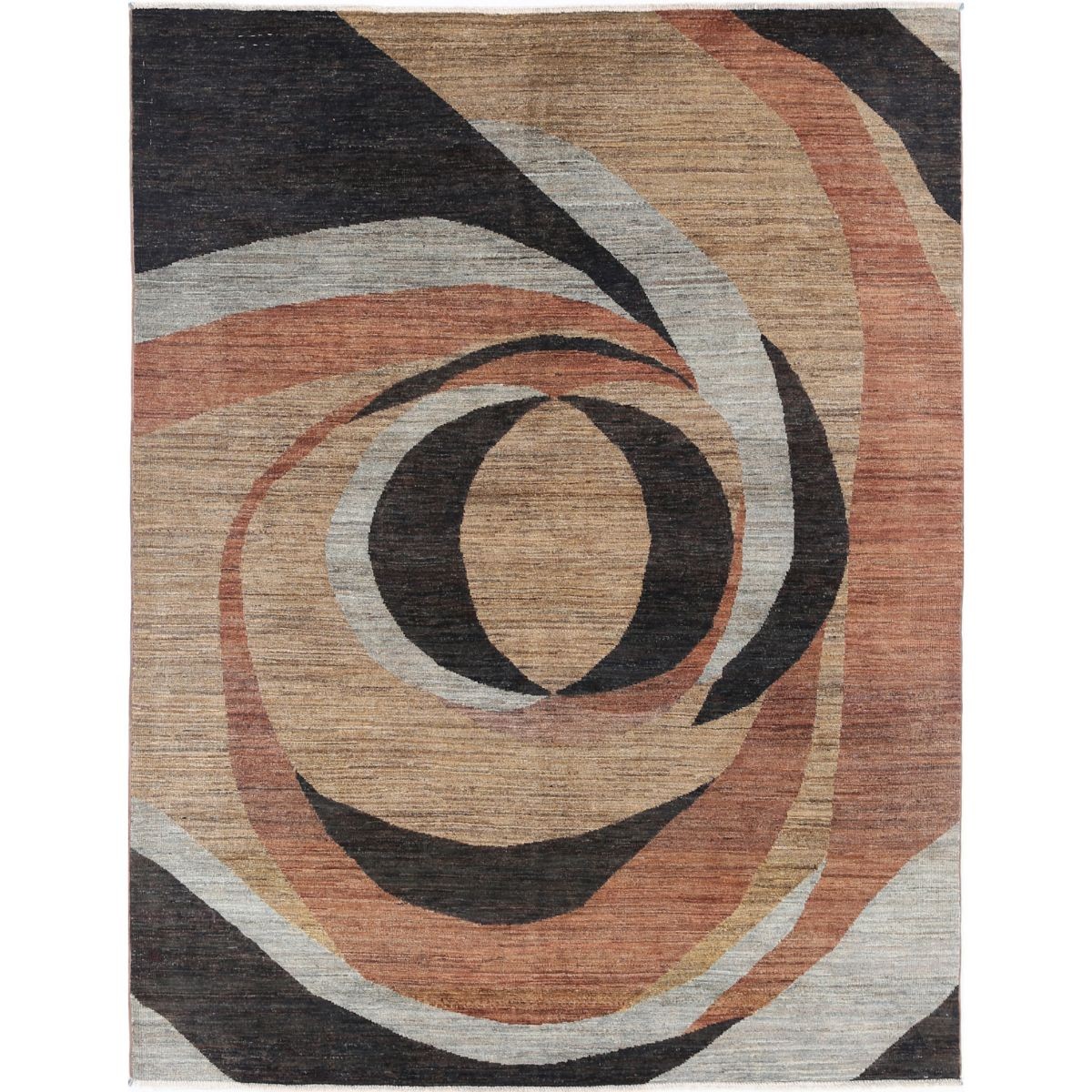 Modcar 6x8 Handmade Double Knotted Washable Wool Rug - Colorful