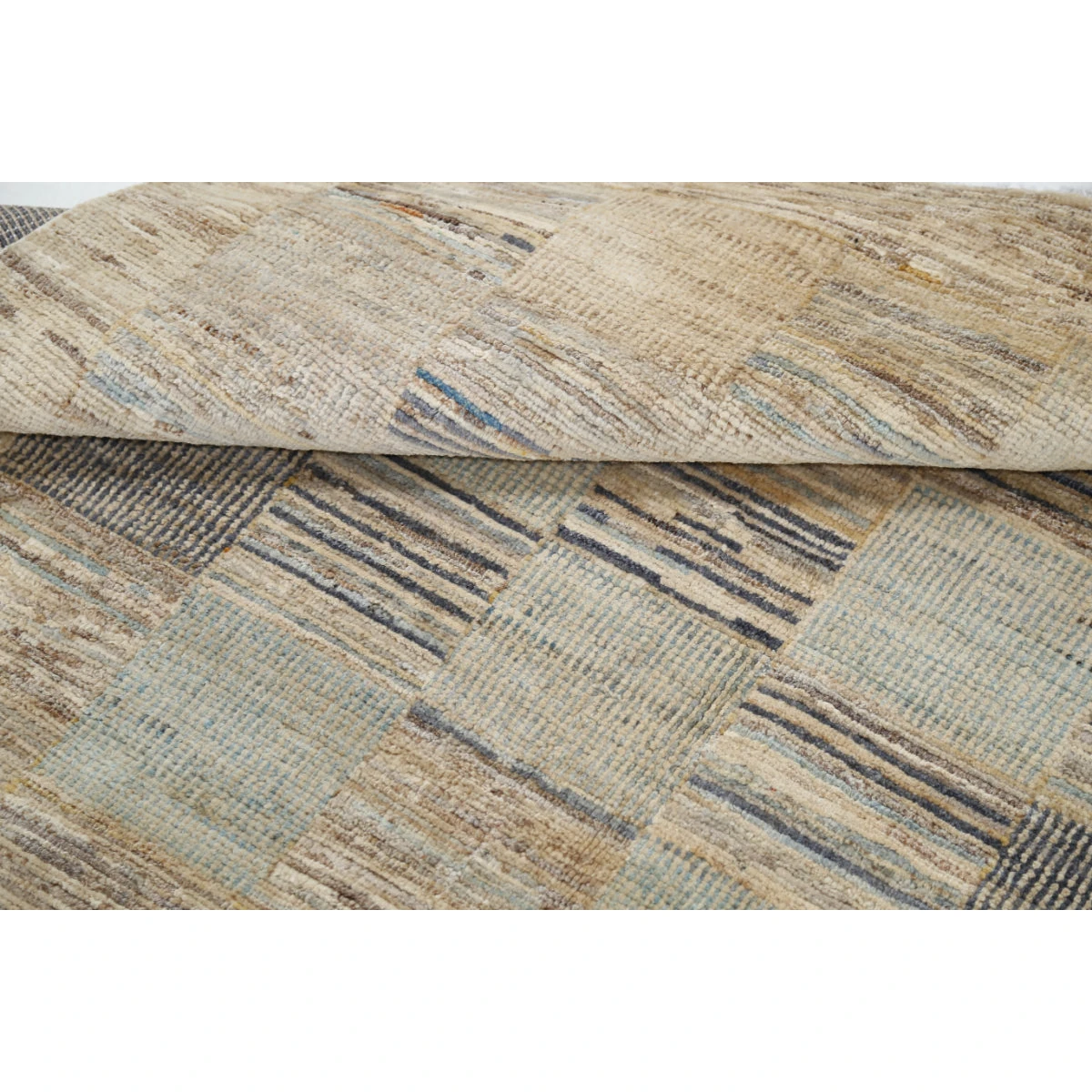 Modcar 5x6 Handmade Double Knotted Washable Wool Rug - Colorful