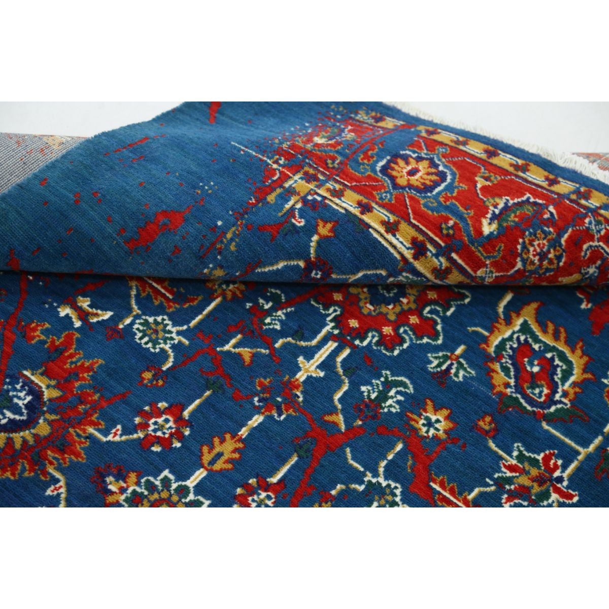 Gulshan 4x6 Machine-Made Washable Wool Rug - Colorful