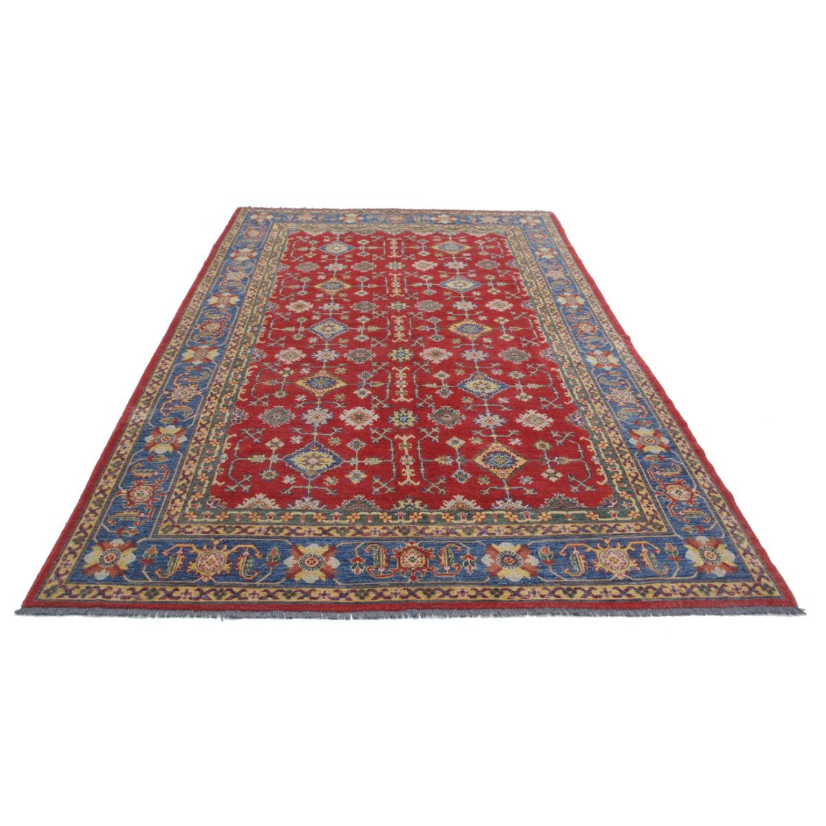 Revival 7x10 Handmade Double Knotted Washable Wool Rug - Colorful