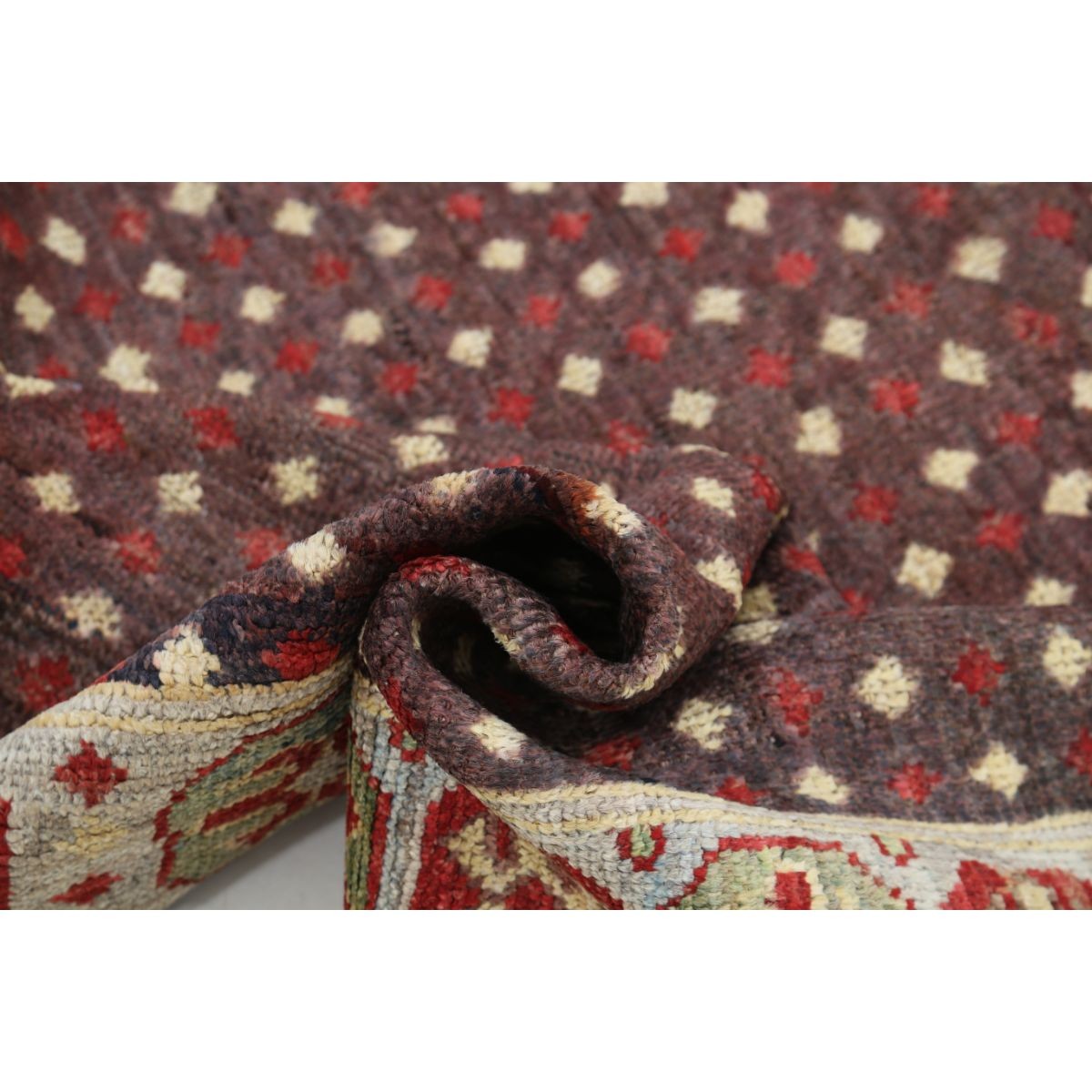 Revival 5x6 Handmade Double Knotted Washable Wool Rug - Colorful