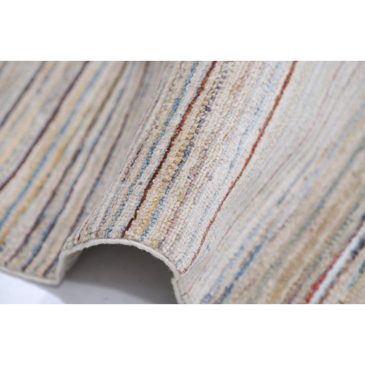 Modcar 9x12 Handmade Double Knotted Washable Wool Rug - Colorful