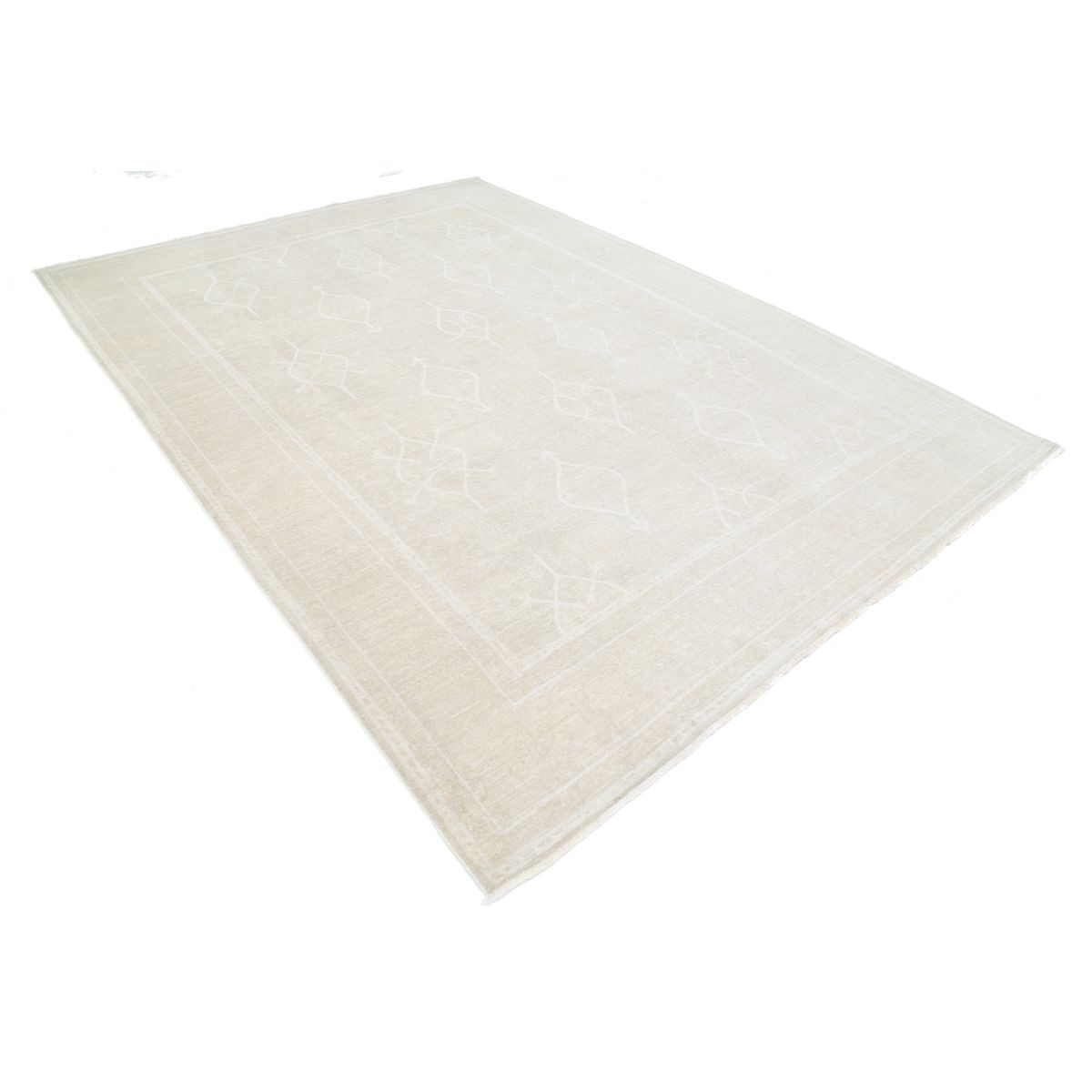 Serenity 8x11 Handmade Double Knotted Washable Wool Rug - Soft Hues