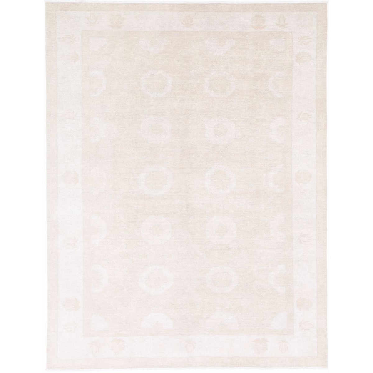 Serenity 8x11 Handmade Double Knotted Washable Wool Rug - Soft Hues