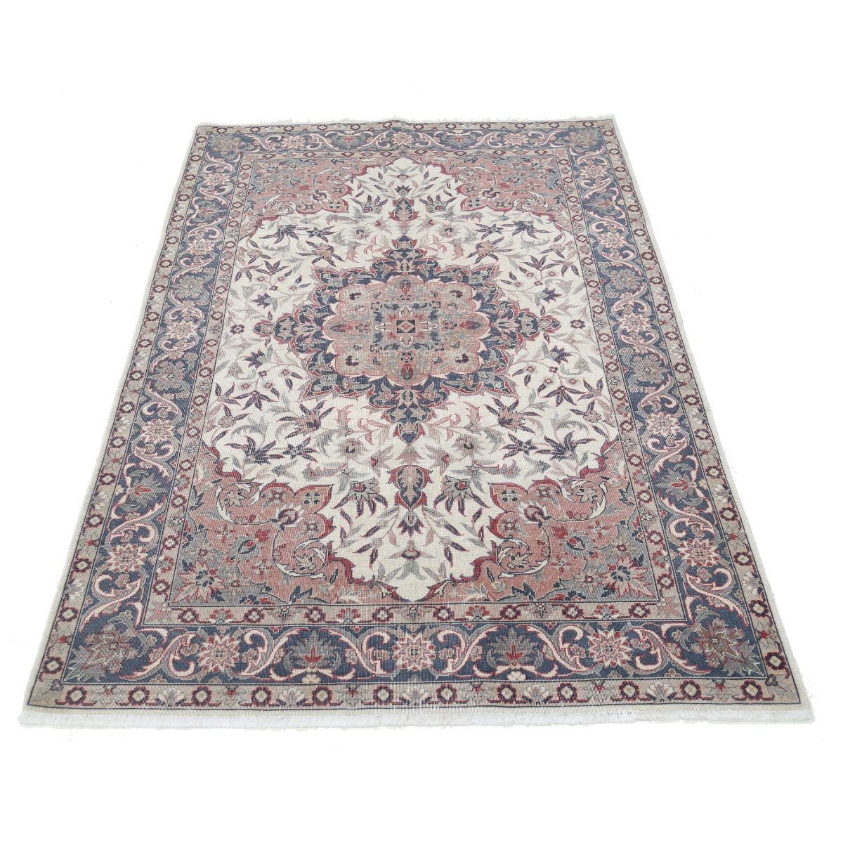 Heritage 4x6 Handmade Double Knotted Washable Wool Rug - Colorful