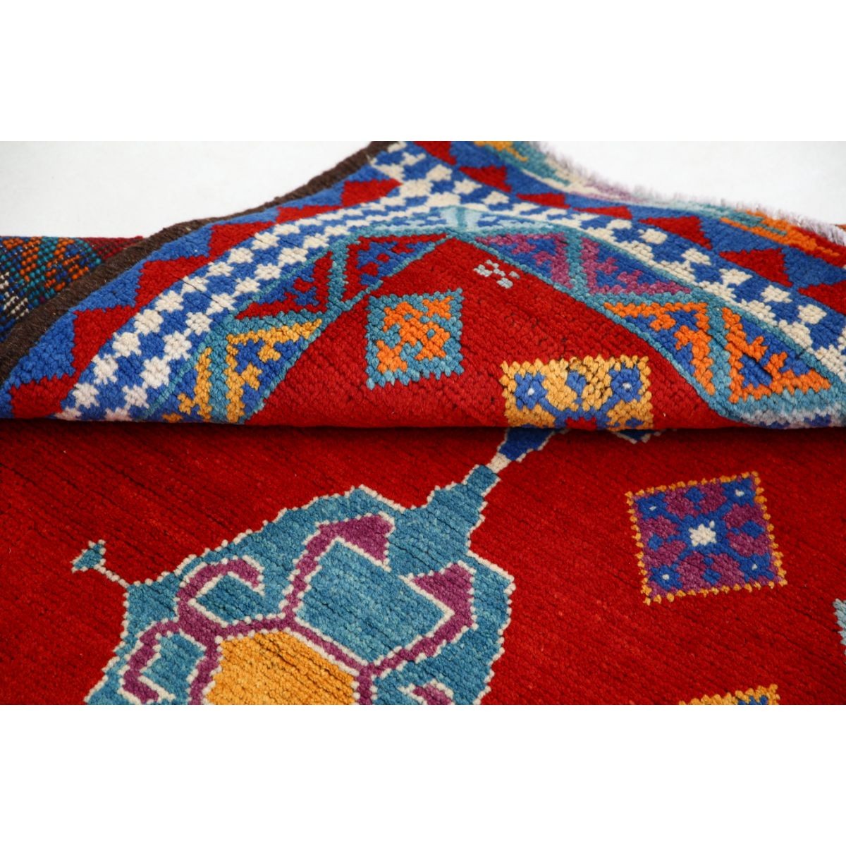 Revival 3x5 Handmade Double Knotted Washable Wool Rug - Colorful