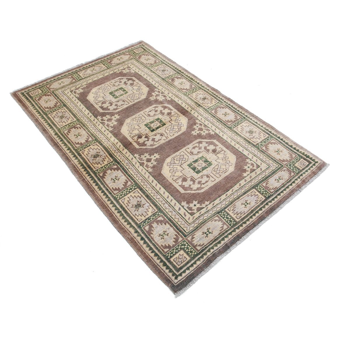 Revival 3x5 Handmade Double Knotted Washable Wool Rug - Colorful