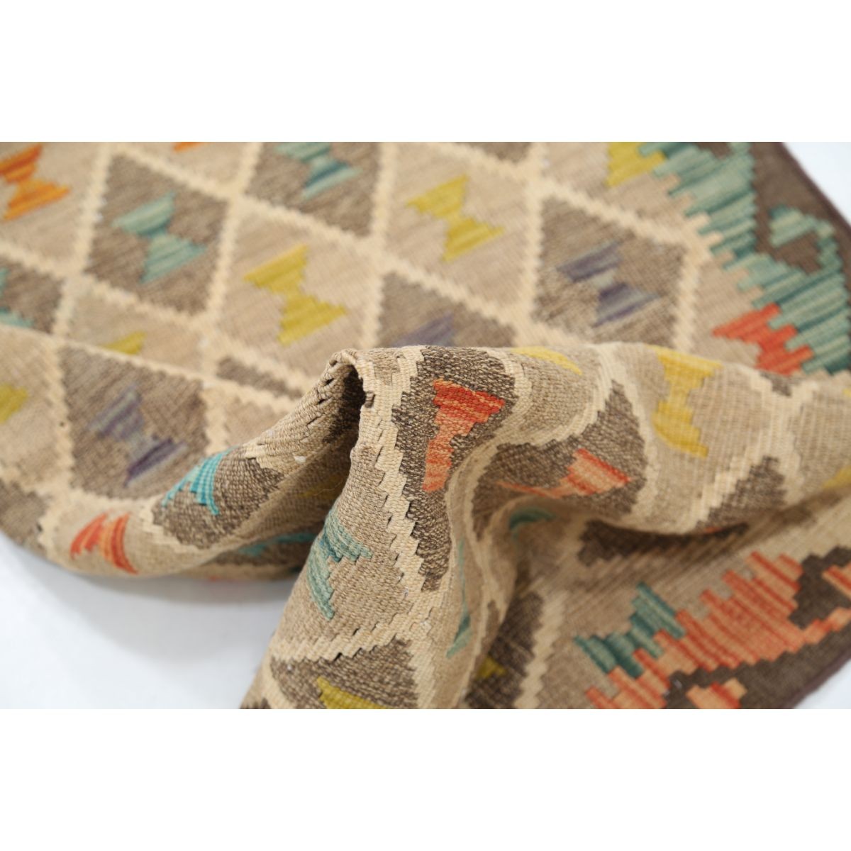 Maimana 3x10 Hand Woven Washable Wool Runner - Colorful