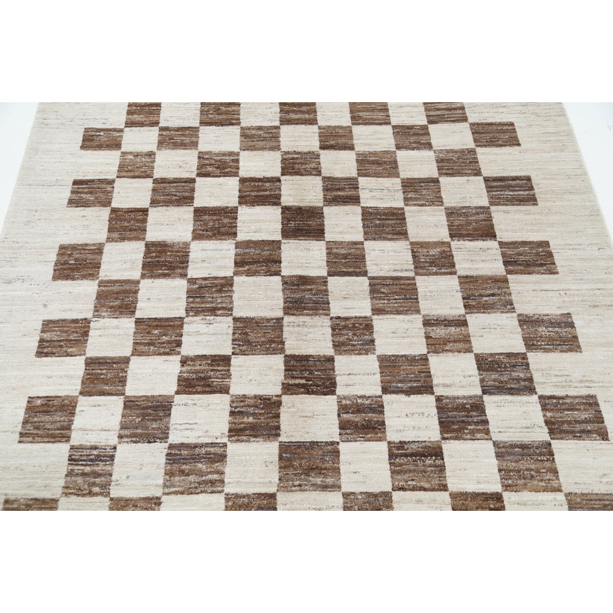 Modcar 5x6 Handmade Double Knotted Washable Wool Rug - Colorful