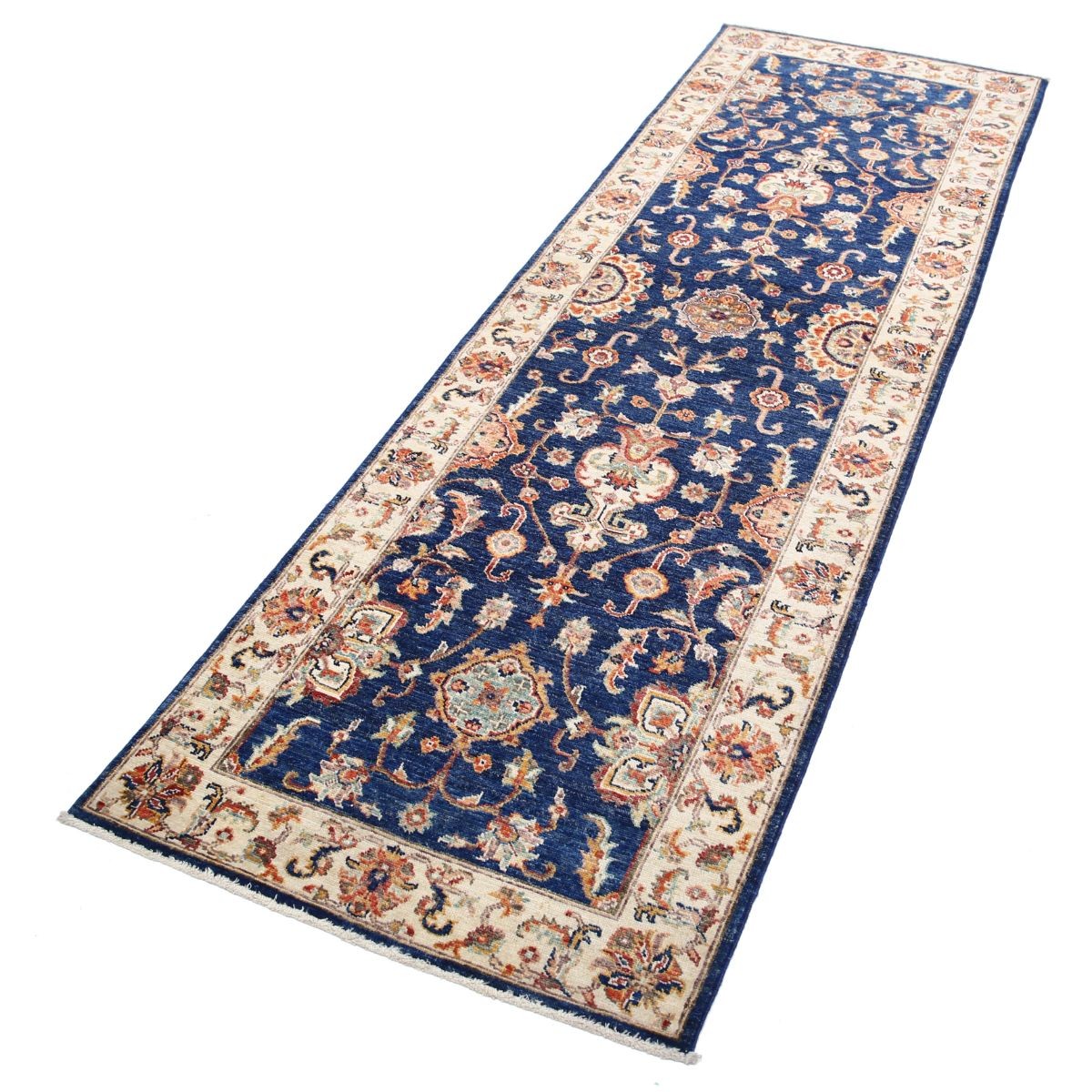 Ziegler 3x8 Handmade Double Knotted Washable Wool Runner - Colorful