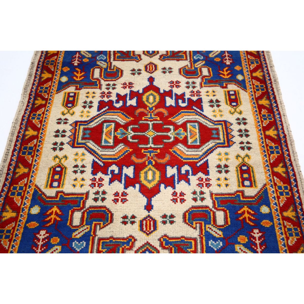 Revival 3x5 Handmade Double Knotted Washable Wool Rug - Colorful