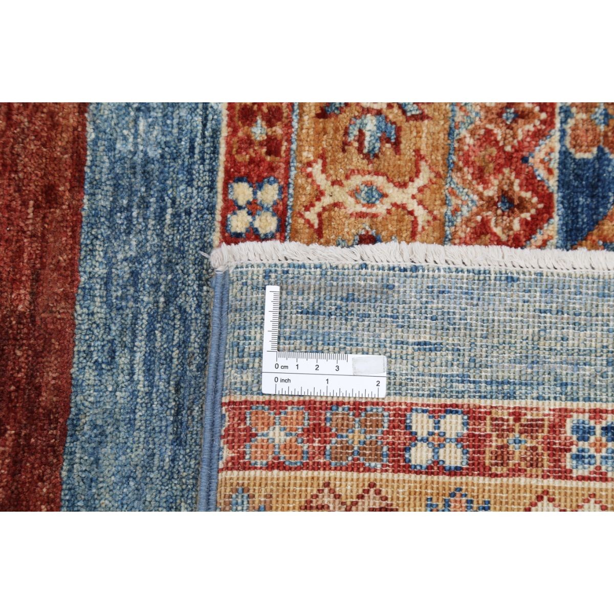 Khurjeen 7x10 Handmade Double Knotted Washable Wool Rug - Colorful