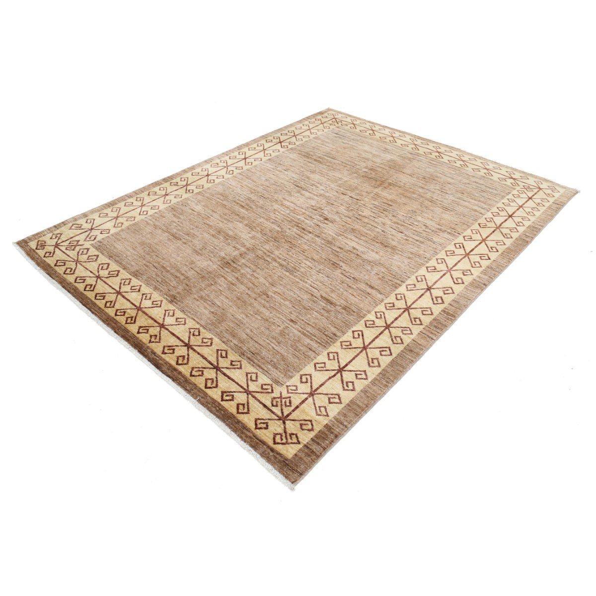 Modcar 6x8 Handmade Double Knotted Washable Wool Rug - Colorful