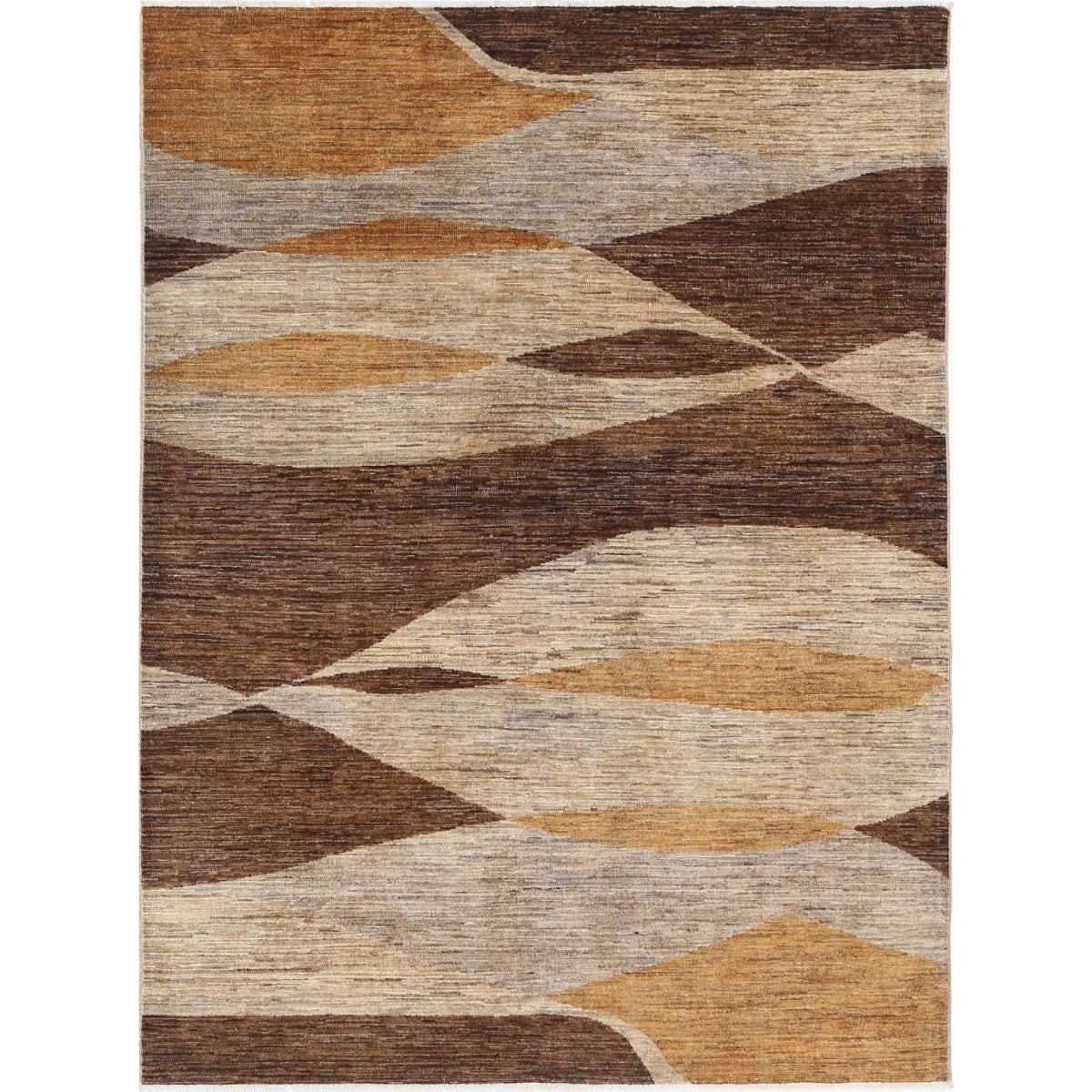 Modcar 6x8 Handmade Double Knotted Washable Wool Rug - Colorful