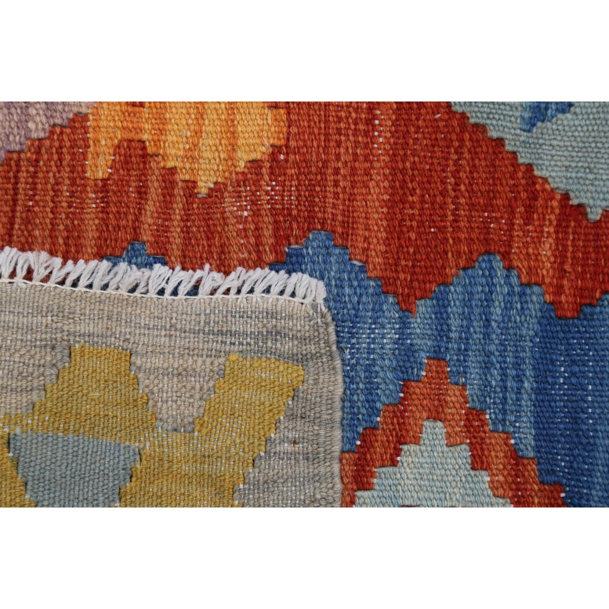 Maimana 8x10 Hand Woven Washable Wool Rug - Colorful