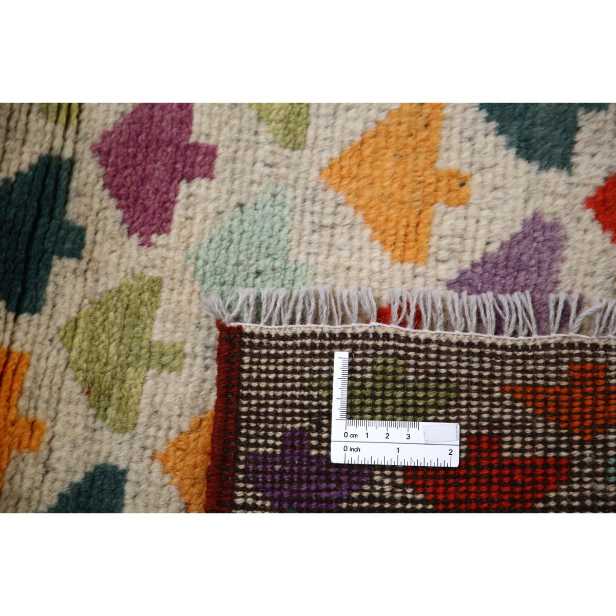 Revival 3x4 Handmade Double Knotted Washable Wool Rug - Colorful