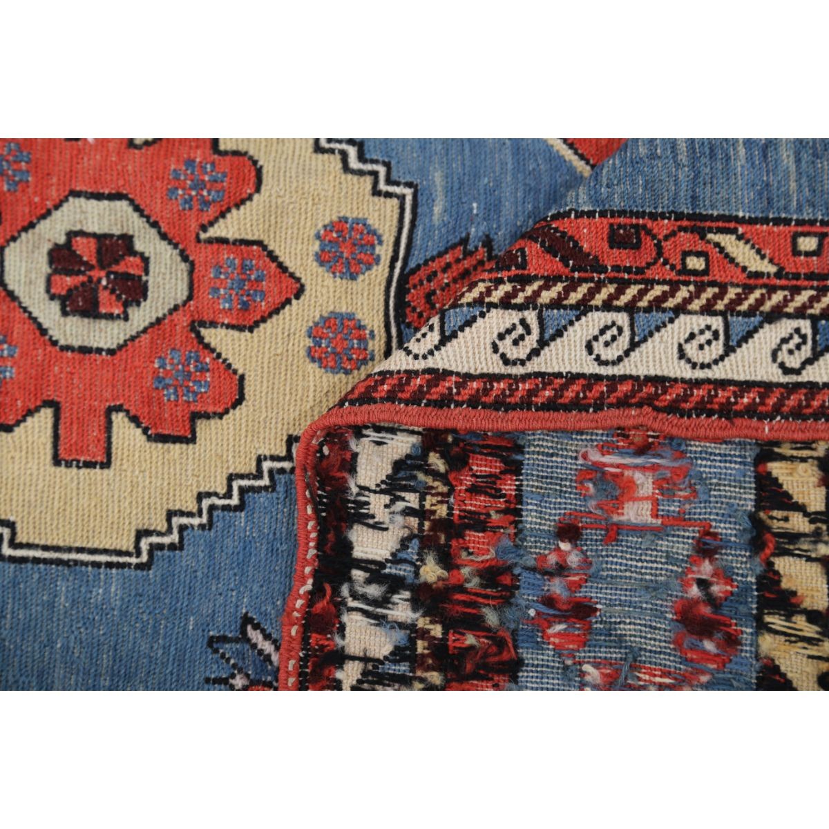 Sumak 4x7 Hand Woven Washable Wool Rug - Colorful