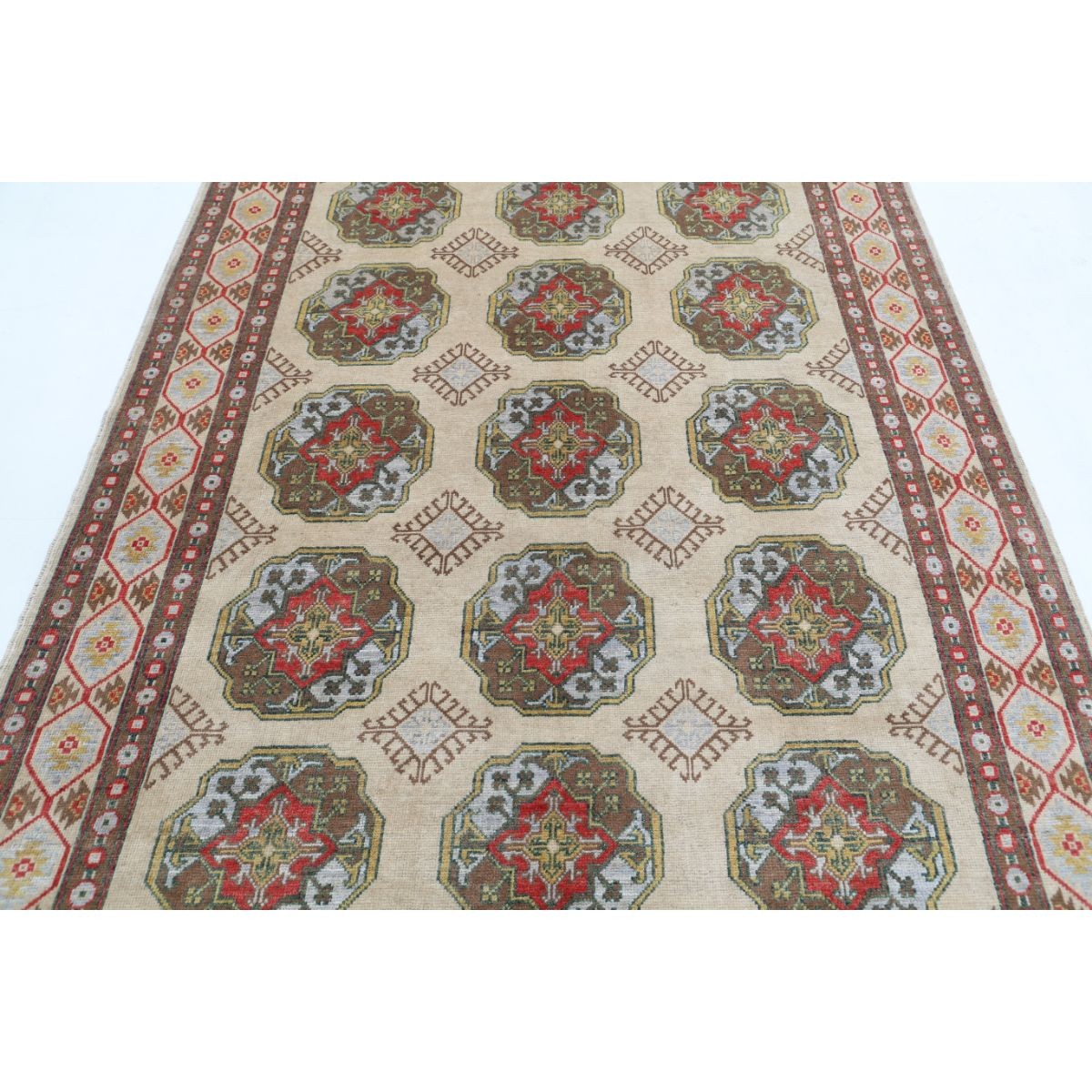 Revival 6x8 Handmade Double Knotted Washable Wool Rug - Colorful