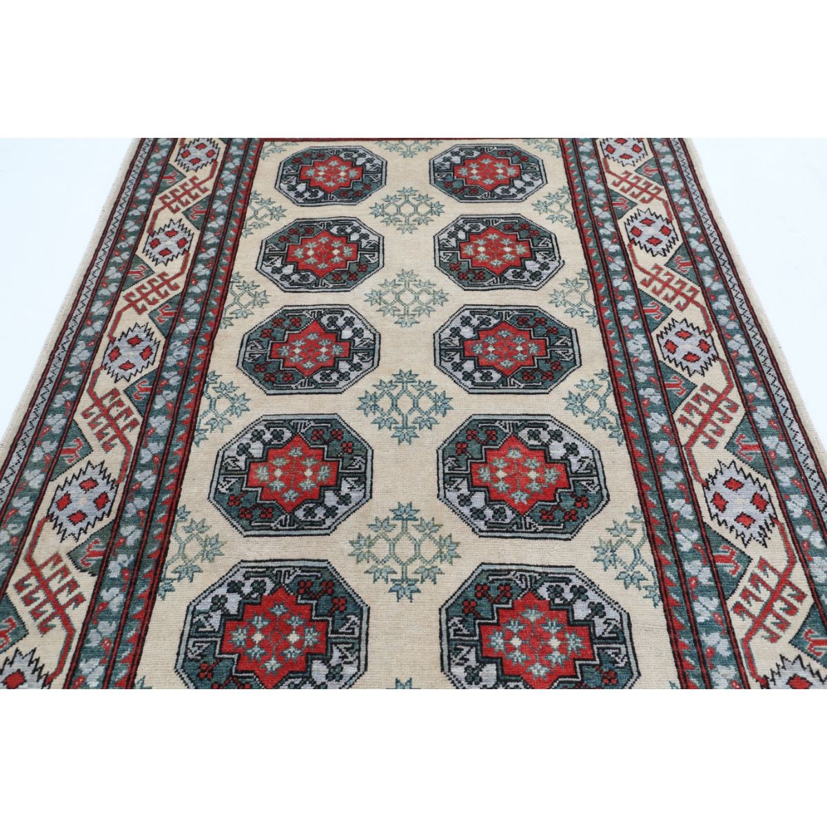 Revival 5x8 Handmade Double Knotted Washable Wool Rug - Colorful