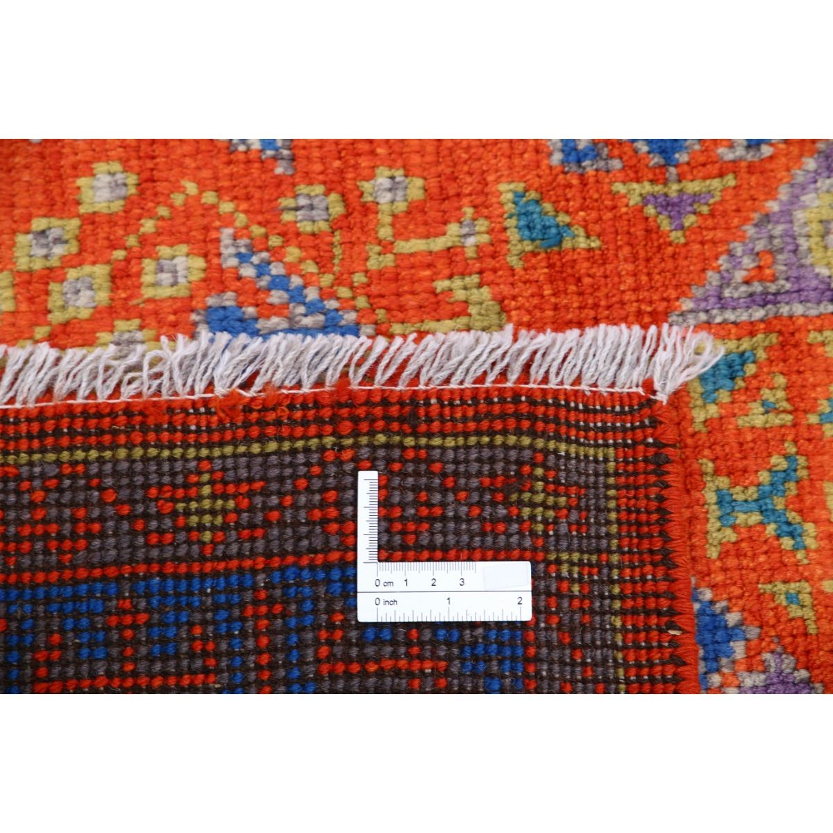 Revival 5x6 Handmade Double Knotted Washable Wool Rug - Colorful