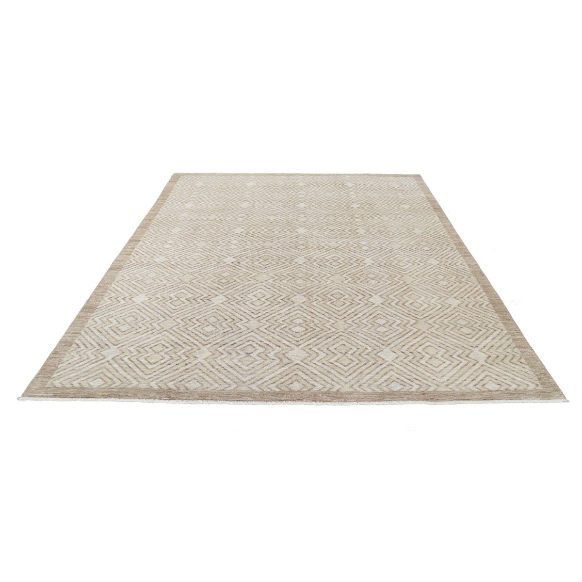 Modcar 8x9 Handmade Double Knotted Washable Wool Rug - Colorful