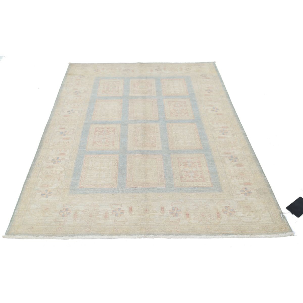 Bakhtiari 5x7 Handmade Double Knotted Washable Wool Rug - Soft Hues