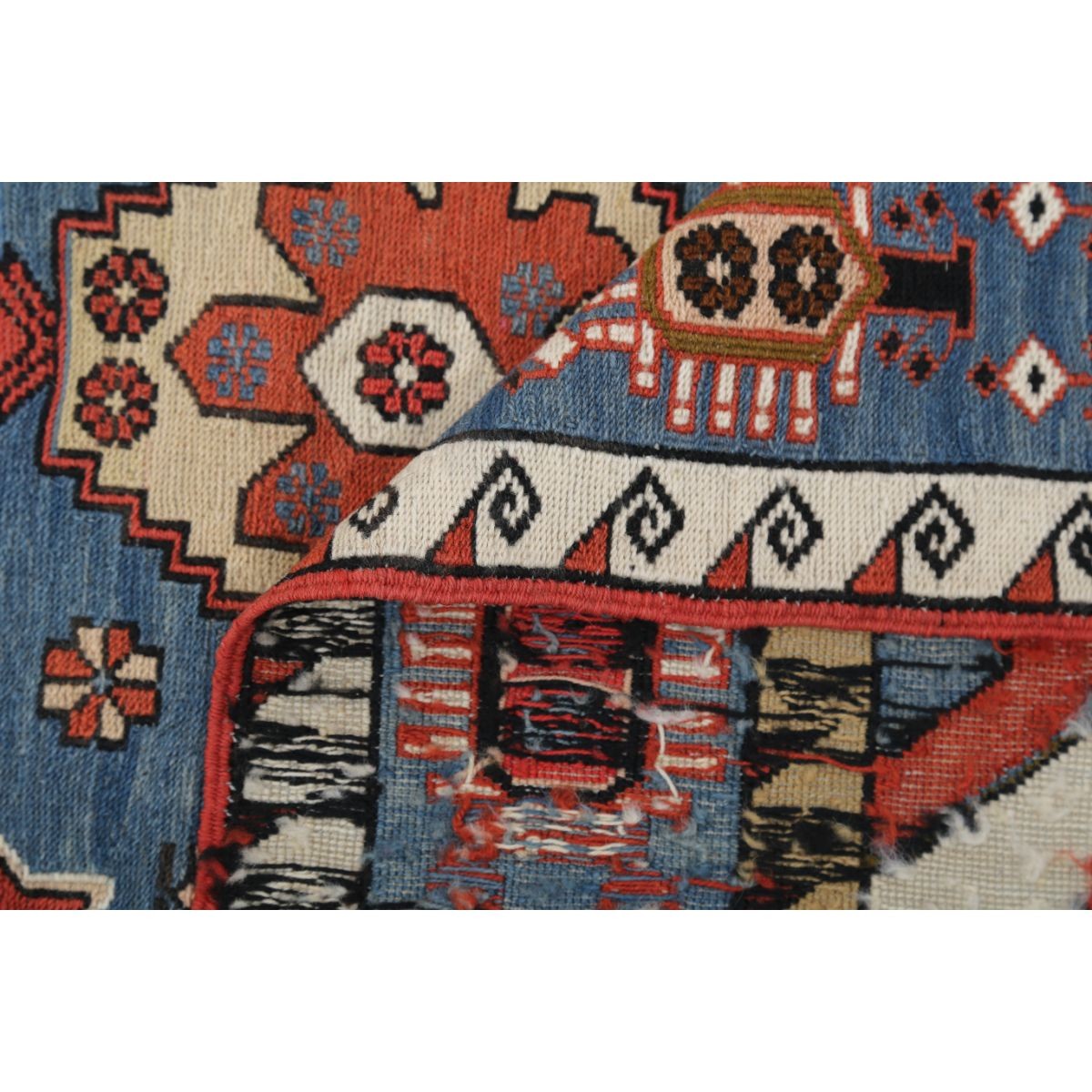Sumak 4x7 Hand Woven Washable Wool Rug - Colorful