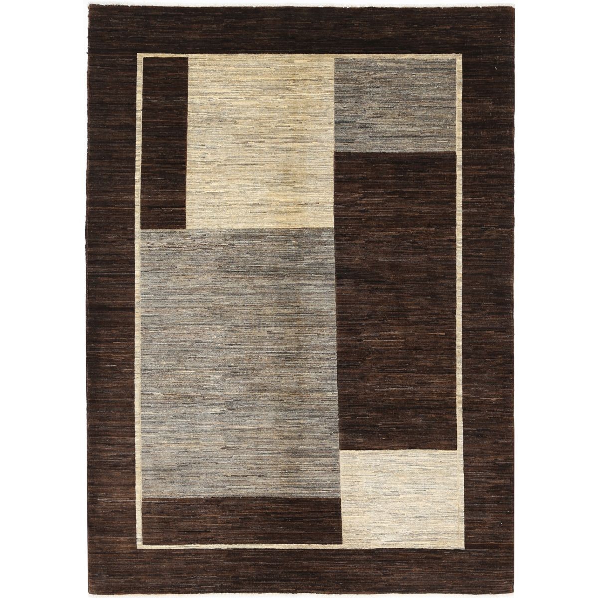 Modcar 6x8 Handmade Double Knotted Washable Wool Rug - Colorful