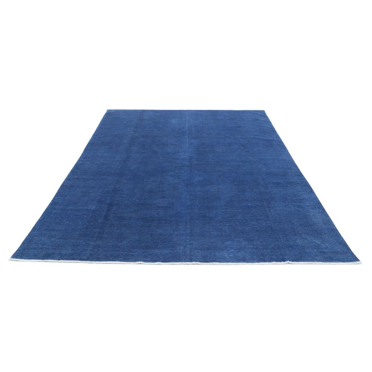 Overdye 7x10 Handmade Double Knotted Washable Wool Rug - Monochormatic