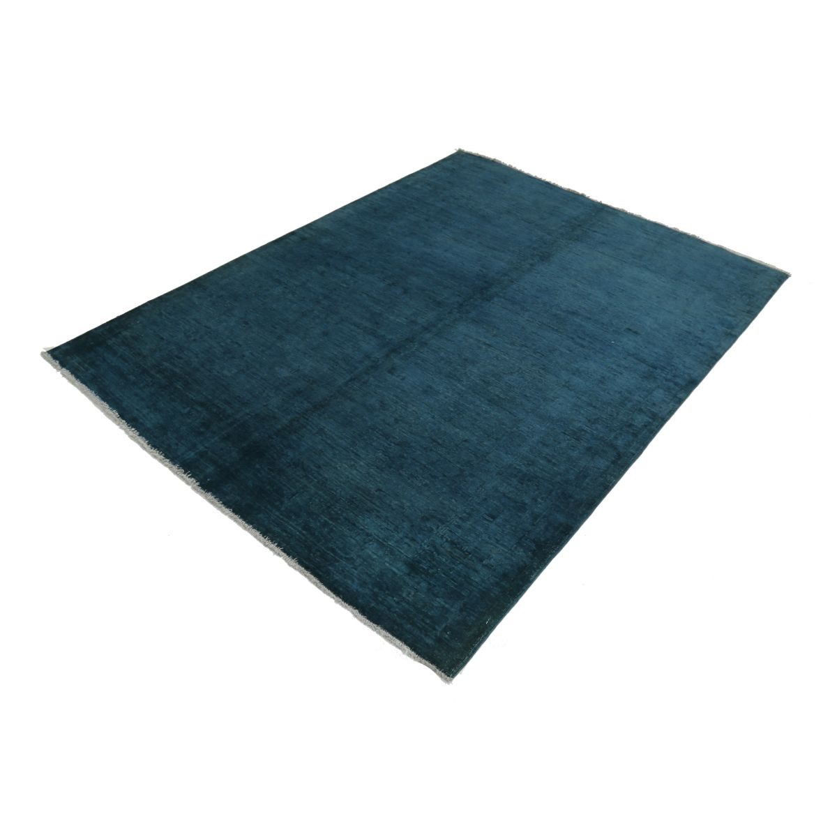 Fine 5x7 Handmade Double Knotted Washable Wool Rug - Monochormatic