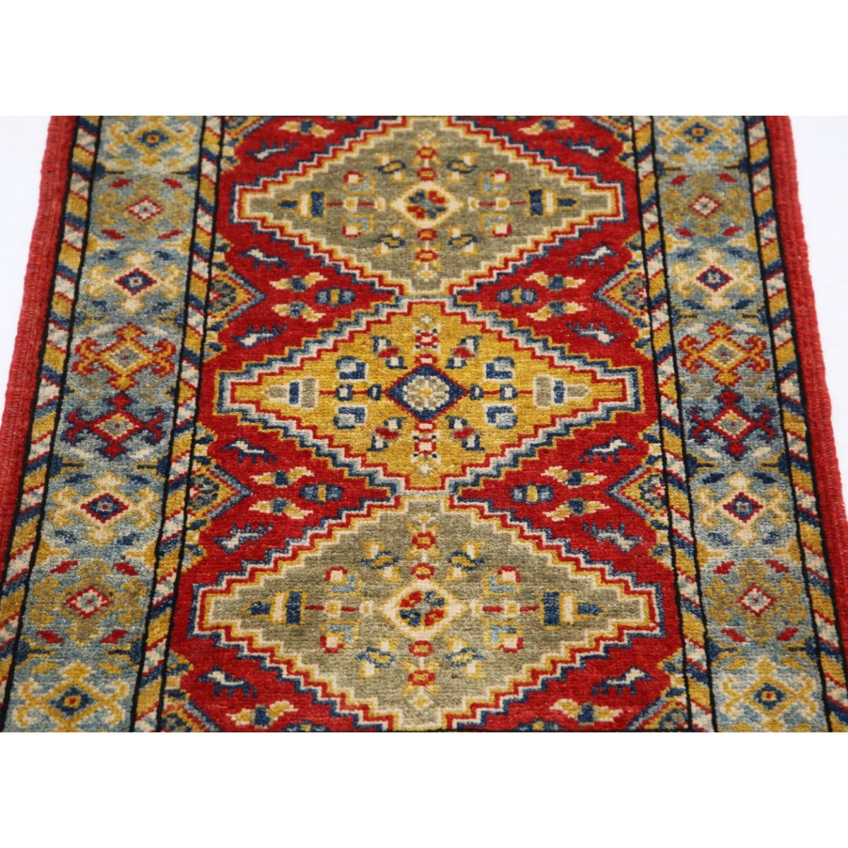 Revival 2x3 Handmade Double Knotted Washable Wool Rug - Colorful
